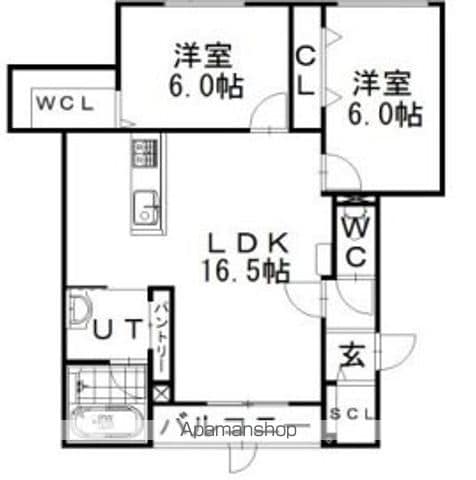 リアンIIの間取り写真