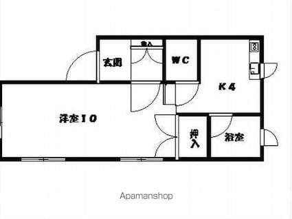 サンヒルズ桜ヶ丘[1K/31.67m2]の間取図