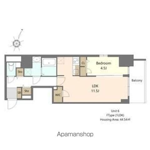 SーRESIDENCE阿波座BOUNCYの間取り写真