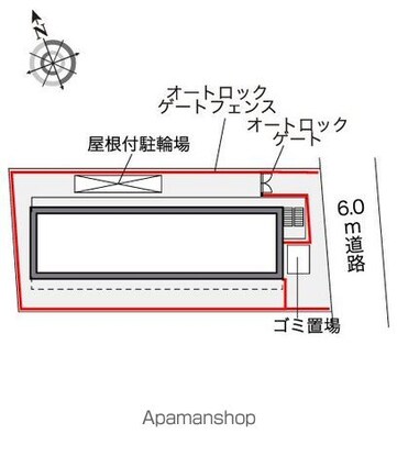 レオパレスア　ボンド[1K/19.87m2]の配置図