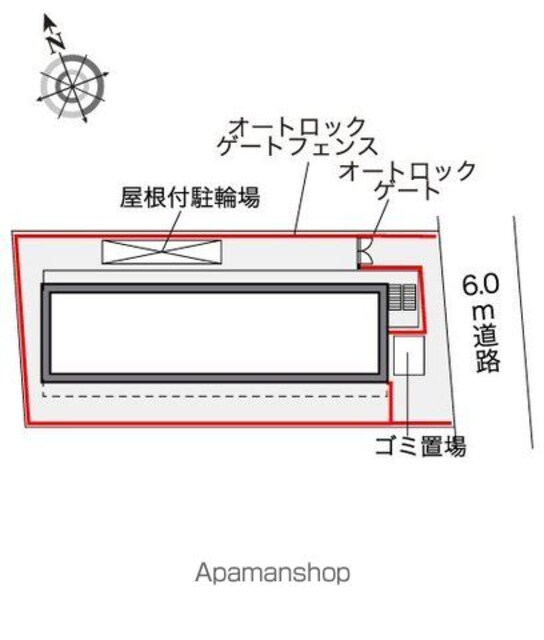 レオパレスア　ボンド[1K/19.87m2]の配置図