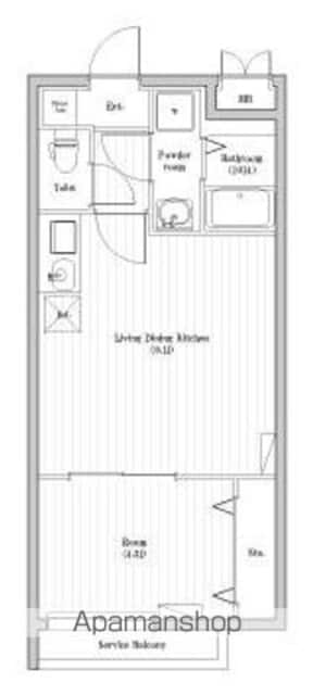 東京都豊島区高田２丁目[1LDK/31.61m2]の間取図