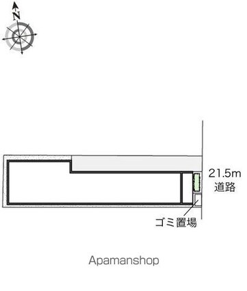レオネクストルーチェ[1K/20.95m2]の配置図