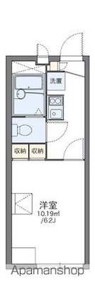 レオパレスヴィクトリーヴィラ[1K/19.87m2]の間取図