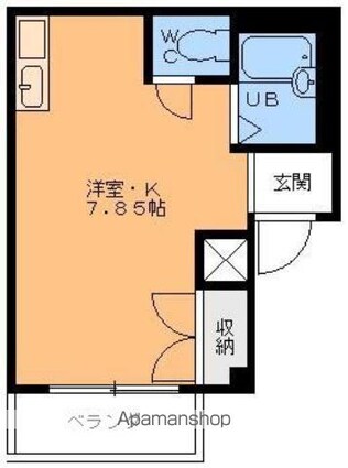 道後緑台ハイツ[1R/18.83m2]の間取図