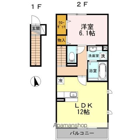 リヴェール等々力　Ｂの間取り