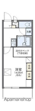 レオパレス三村Ⅱ[1K/23.18m2]の間取図