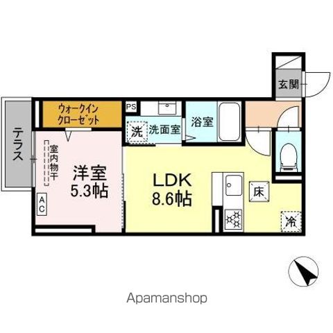 D PAINA 千年新町の間取り写真