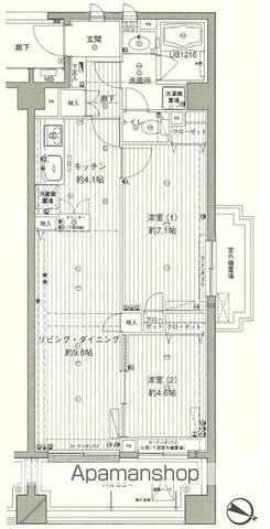 【コスモリード西馬込の間取り】