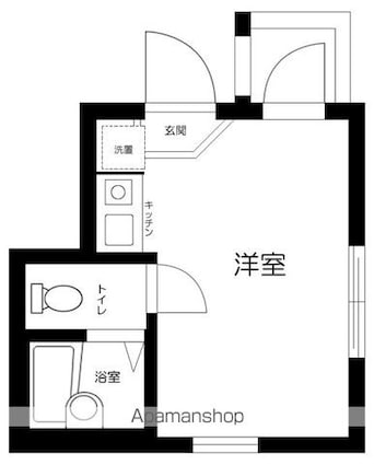 東京都北区豊島２丁目[1K/12.58m2]の間取図