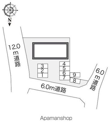 レオパレスエクセレント鹿嶋Ａ[1K/23.71m2]の配置図