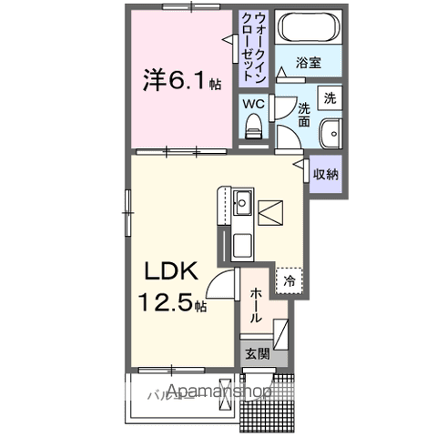 【岩出市岡田のアパートの間取り】