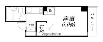 ＴＡＣＴ２１[1K/17.45m2]の間取図