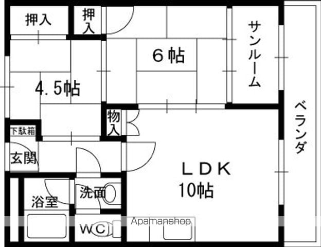 清水谷コーポの間取り写真