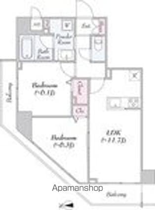ＵＲＢＡＮＬＩＮＫときわ台[2LDK/55.65m2]の間取図