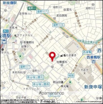 東京都北区滝野川６丁目[1K/25.91m2]の周辺