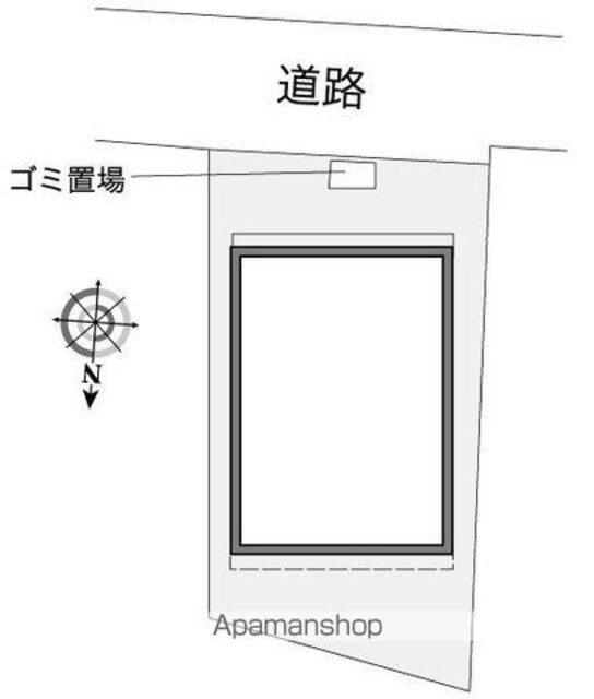 レオパレス中野坂上[1K/20.95m2]の配置図