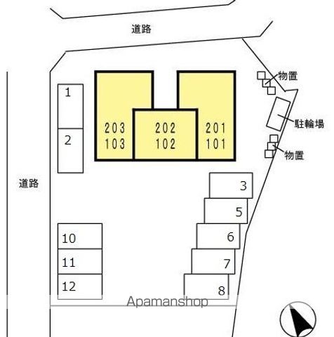 プランドール粟野 102 ｜ 岐阜県岐阜市粟野東５丁目336-1（賃貸アパート1LDK・1階・40.07㎡） その21