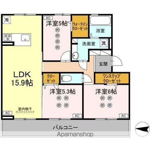 DーROOM八王寺町の間取り写真