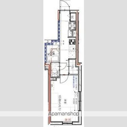 エルファーロ目黒Ⅰ[1K/23.31m2]の間取図