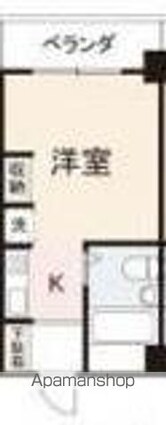 アパルトマン成合[1R/18.88m2]の間取図