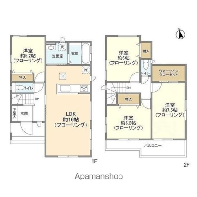 Ｋｏｌｅｔ松戸上矢切０２[4LDK/97.29m2]の間取図