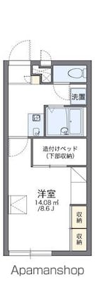 レオパレスサンハイム東雲ＰａｒｔⅡ[1K/23.18m2]の間取図
