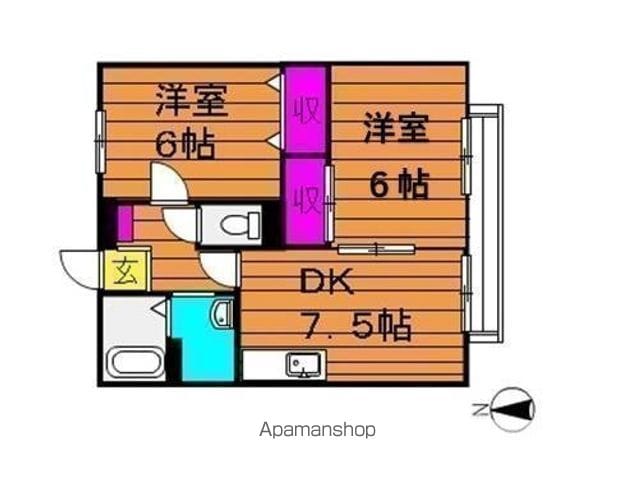 サンライフ玉島 Aの間取り写真