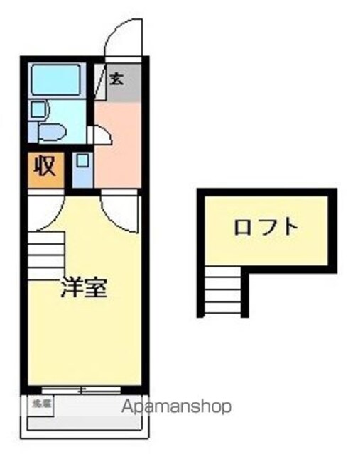 和歌山県和歌山市福島[1K/16.75m2]の間取図