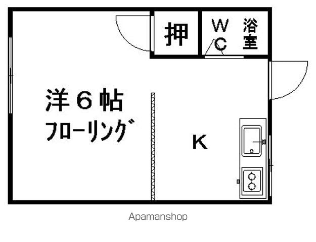 コーポ岡田D棟の間取り写真