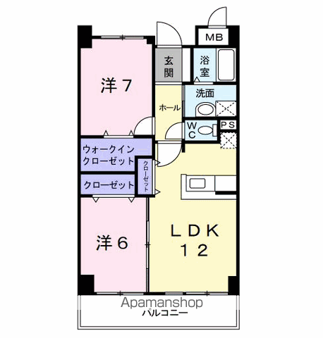 【ハイエスト　クレディアの間取り】