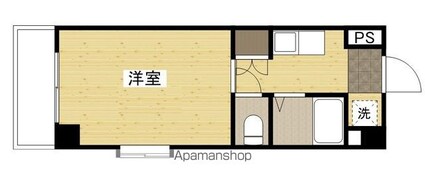 広島県広島市南区宇品西２丁目[1R/20m2]の間取図