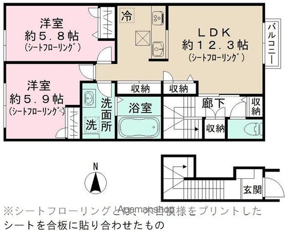 【江東区北砂３丁目の間取り】