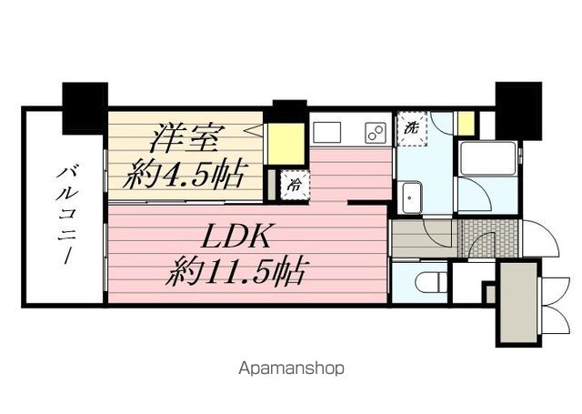 アクタス博多グランミライの間取り