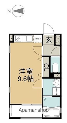 プリミエール常滑栄町[1R/26.39m2]の間取図