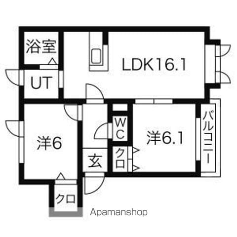 モンターナ藤元Iの間取り写真