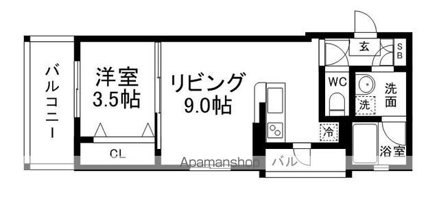 アクタス大手門Ⅱの間取り