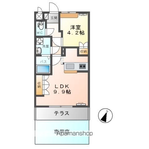 神栖市知手中央のアパートの間取り