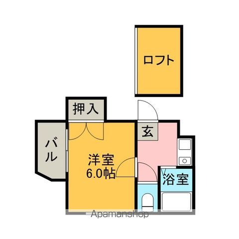 福岡市東区香椎駅前のアパートの間取り