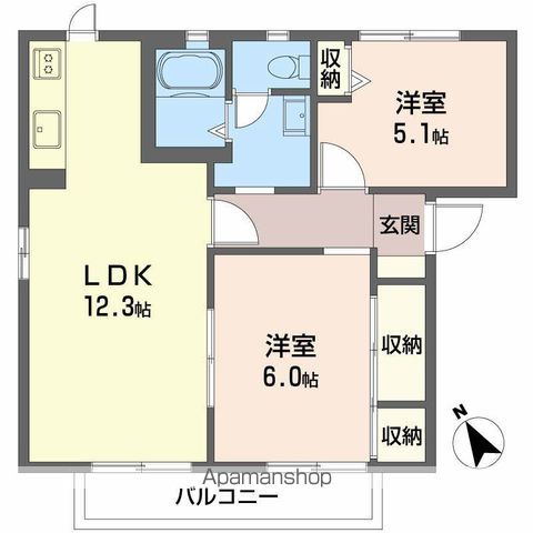 ローズタウン 2番館の間取り写真