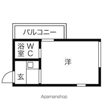 ドール本願寺[1R/16.24m2]の間取図