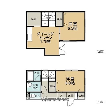 シーサイドパーク三愛[2DK/75.82m2]の間取図
