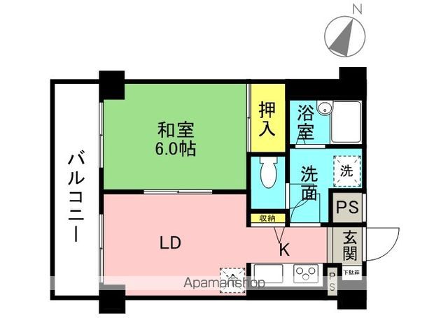 ロータリーライフ石川町の間取り写真