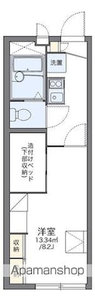 レオパレスａｃｔｉｖｅ[1K/22.35m2]の間取図