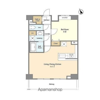 Ｌｉｅｎ西五反田[1LDK/53.12m2]の間取図