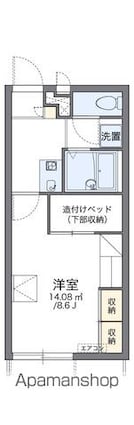 レオパレスポケットⅡ[1K/23.18m2]の間取図