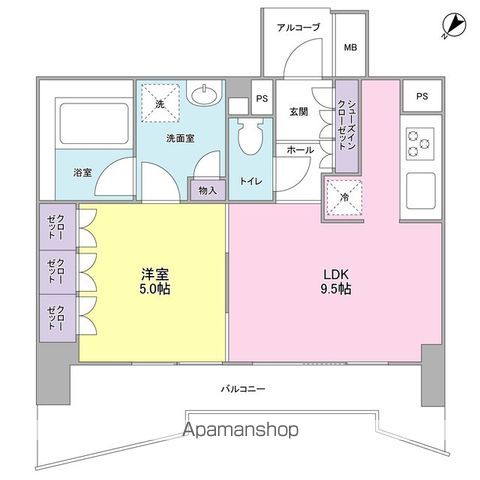 LASANTE五反田の間取り写真