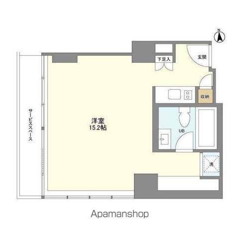 フロンティアレジデンスザタワー品川の間取り写真