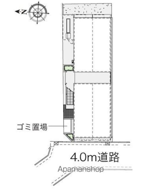レオパレスワカタケ[1K/21.81m2]の配置図