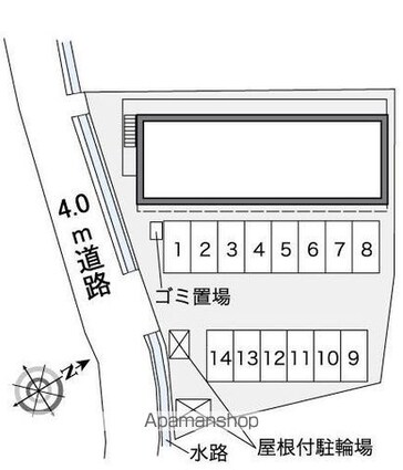 レオパレスシャルマン上道Ⅱ[1K/22.35m2]の駐車場